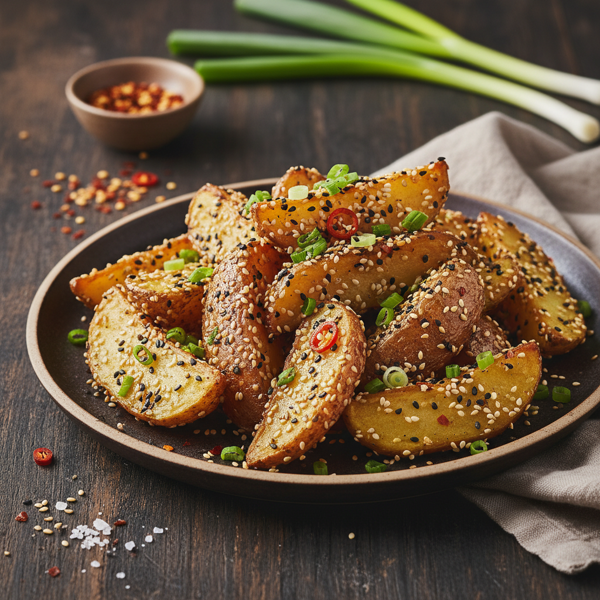Savory Sesame Seasoned Potatoes recipe