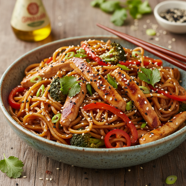 Savory Sesame Stir-Fried Ramen recipe