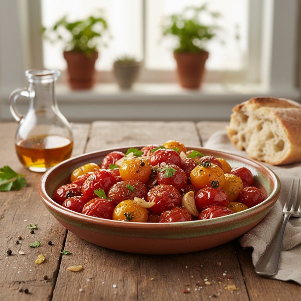 Savory Sherry-Infused Roasted Cherry Tomatoes recipe