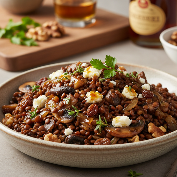 Savory Sherry Lentil Medley recipe