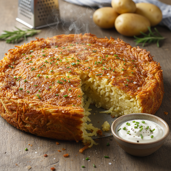 Savory Shredded Potato Kugel recipe