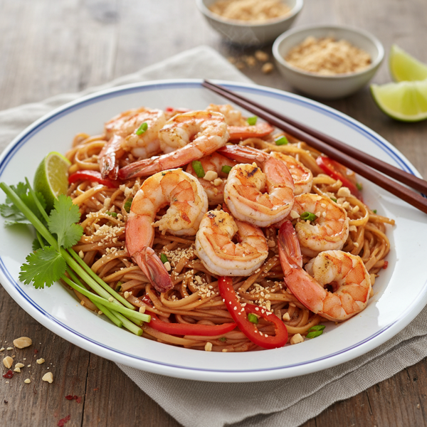 Savory Shrimp Pad Thai Delight recipe