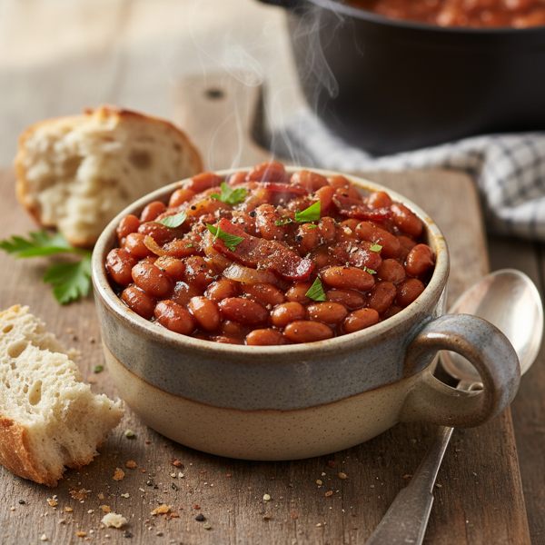 Savory Single-Serve Baked Beans recipe