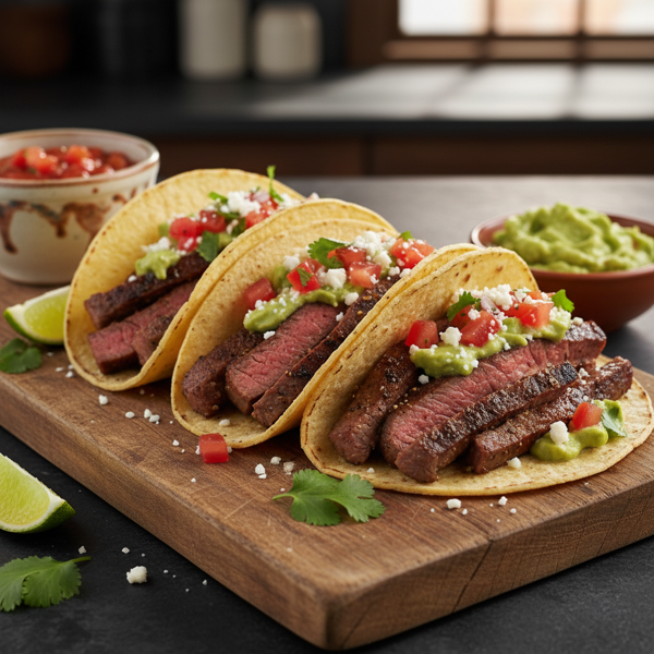 Savory Sirloin Soft Tacos recipe