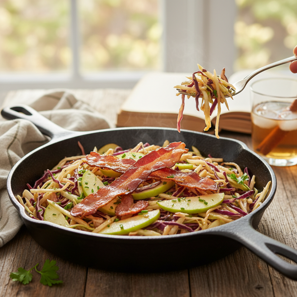 Savory Skillet Bacon Apple Slaw recipe