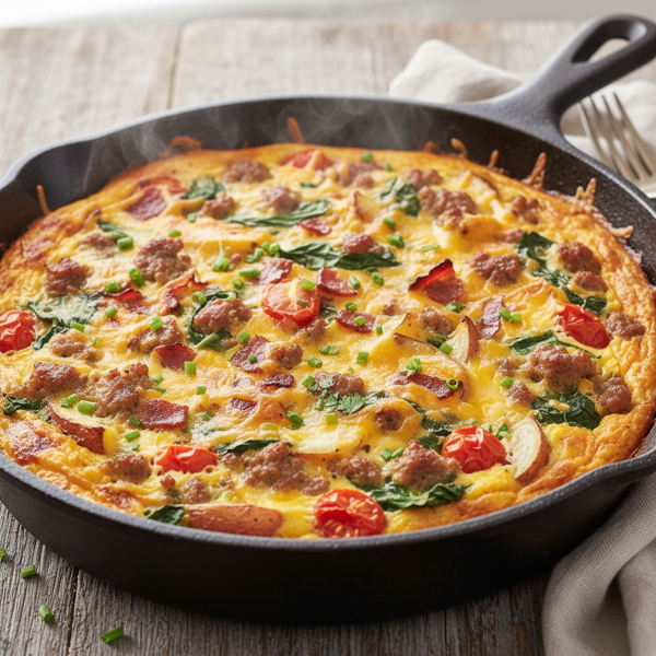 Savory Skillet Breakfast Casserole recipe