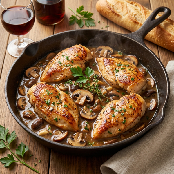 Savory Skillet Chicken Marsala Delight recipe