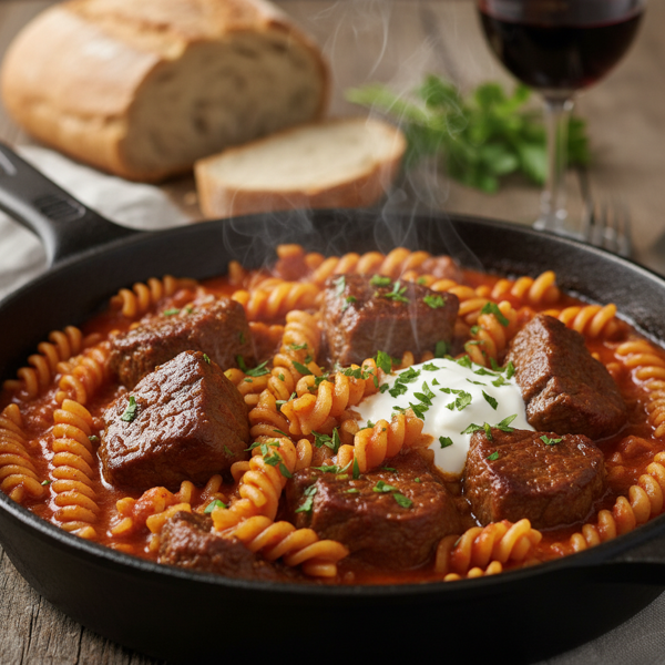 Savory Skillet Goulash Delight recipe