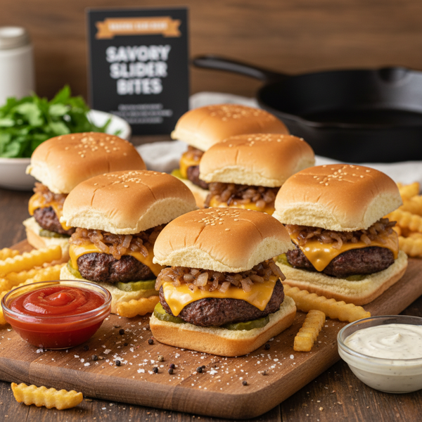 Savory Slider Bites (White Castle Copycat) recipe