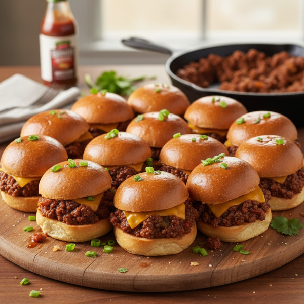 Savory Sloppy Joe Sliders recipe