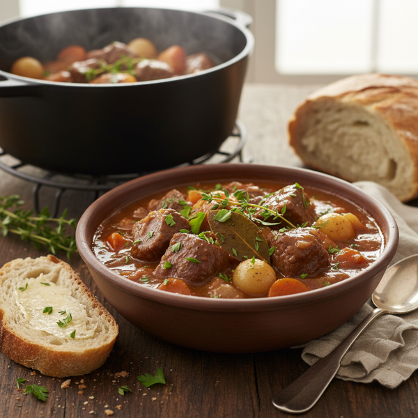 Savory Slow-Baked Beef Stew recipe