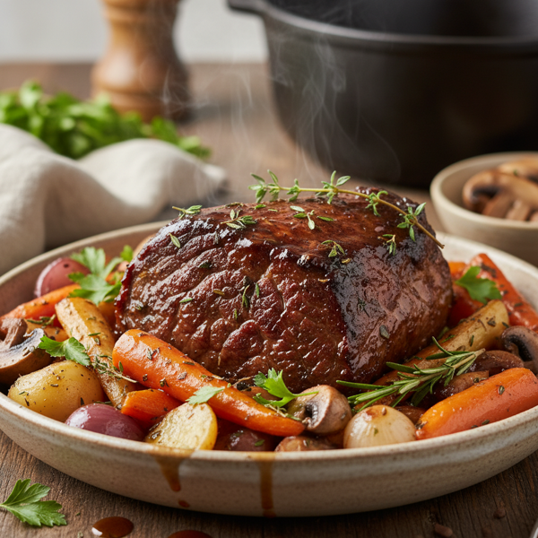 Savory Slow-Braised Chuck Roast with Root Vegetables recipe