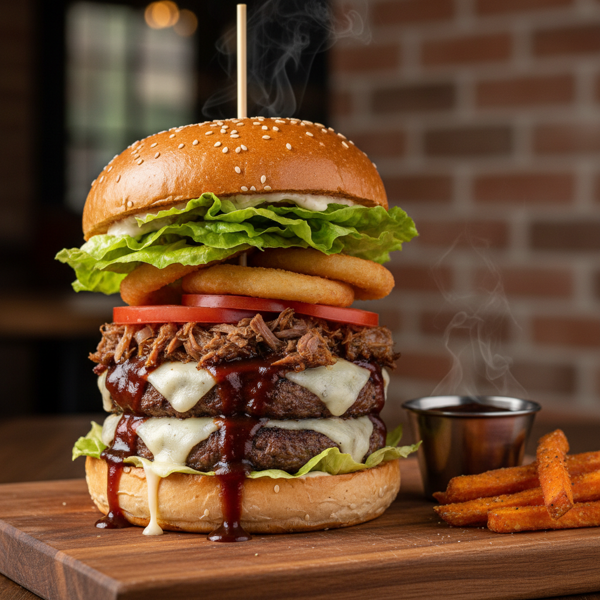 Savory Slow-Cooked BBQ Beef Burgers recipe