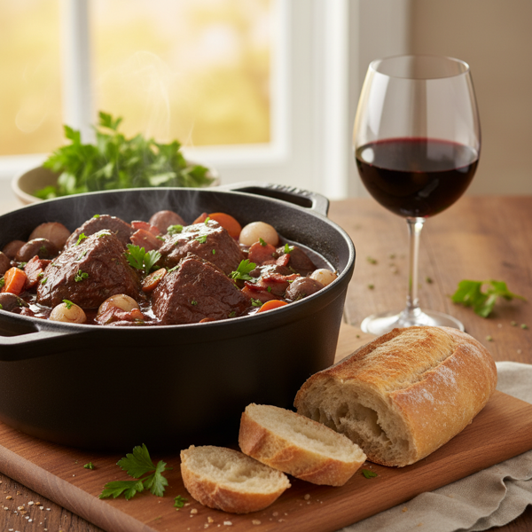 Savory Slow-Cooked Beef Burgundy recipe