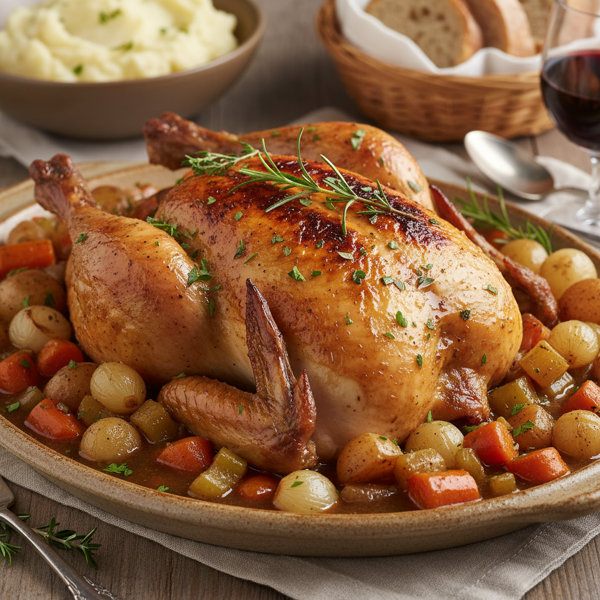 Savory Slow-Cooked Chicken with Vegetable Gravy recipe