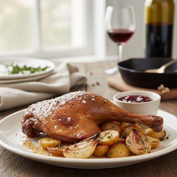 Savory Slow-Cooked Duck Confit recipe