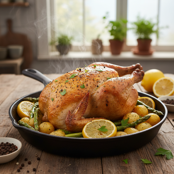 Savory Slow-Cooked Lemon Pepper Chicken Delight recipe