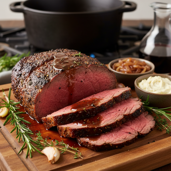 Savory Slow-Cooked Marinated Beef Roast recipe