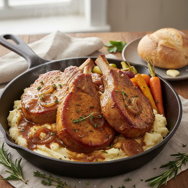 Savory Slow-Cooked Pork Chops with Rich Gravy recipe