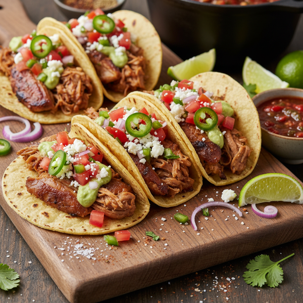 Savory Slow-Cooked Pork Tacos recipe