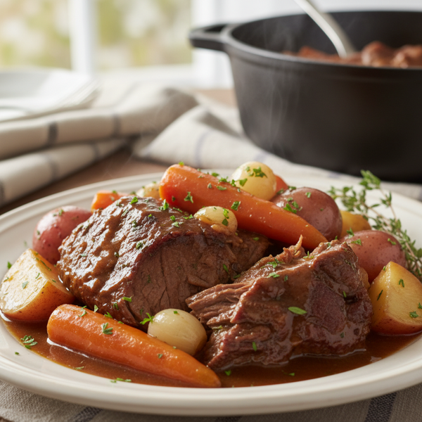 Savory Slow-Cooked Pot Roast Delight recipe