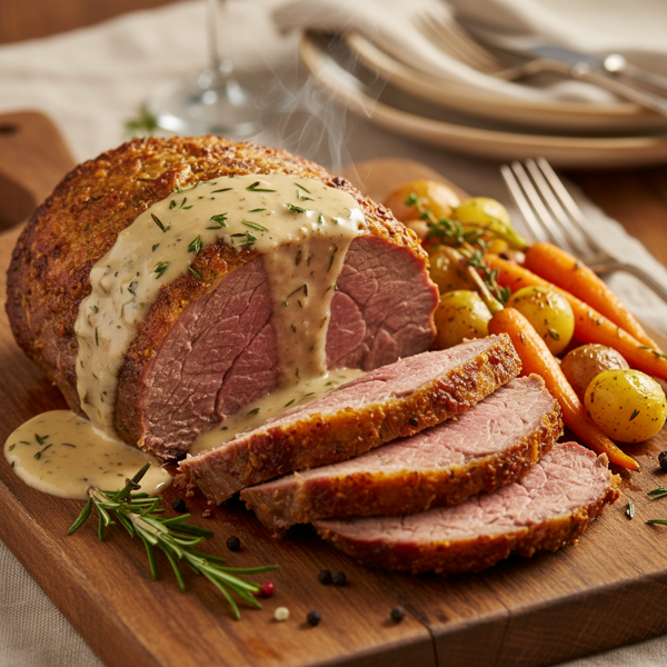 Savory Slow-Cooked Roast with Creamy Gravy recipe