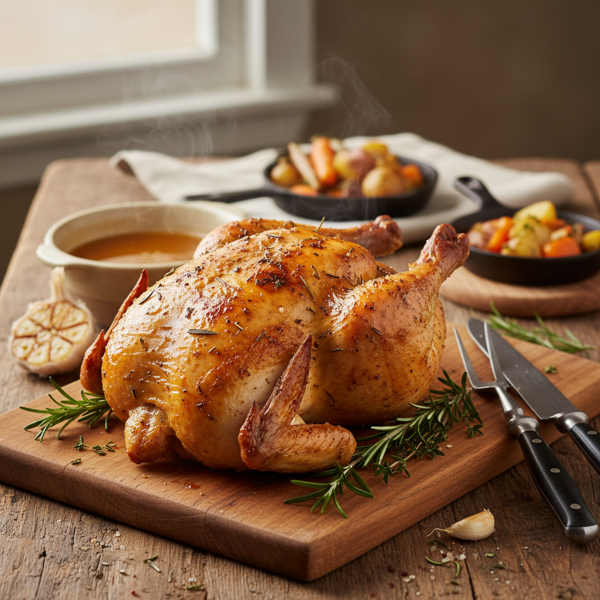 Savory Slow-Cooked Rotisserie Chicken recipe