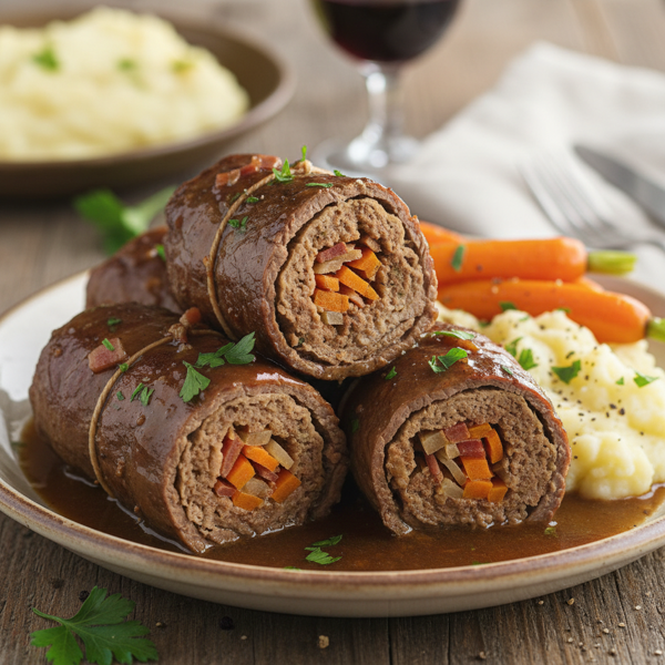 Savory Slow-Cooked Rouladen with Carrots recipe