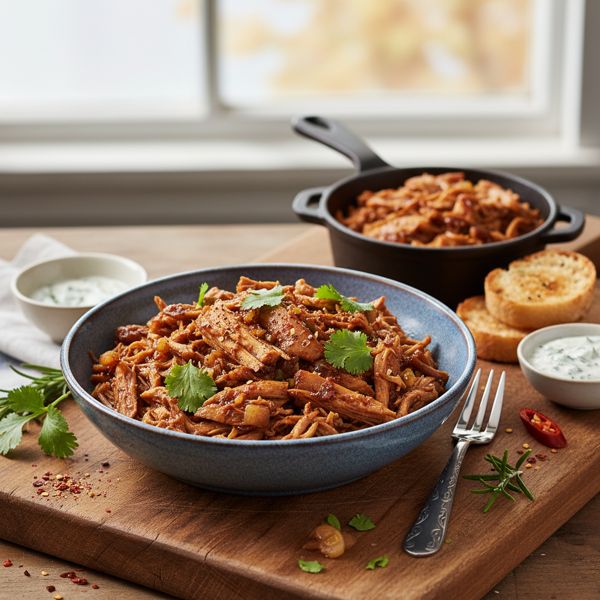 Savory Slow-Cooked Shredded Chicken recipe