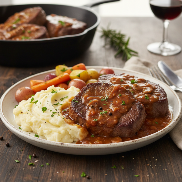 Savory Slow-Cooked Swiss Steak Delight recipe
