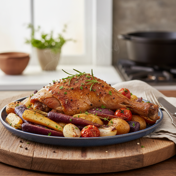 Savory Slow-Cooked Turkey Leg and Vegetable Medley recipe