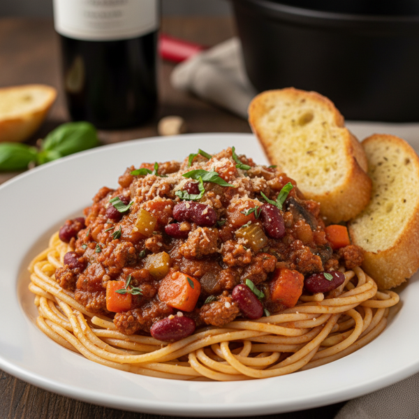 Savory Slow-Cooked Vegetarian Spaghetti Sauce recipe
