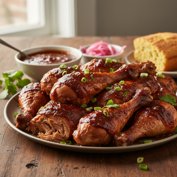 Savory Slow-Cooker Barbecue Chicken Legs recipe