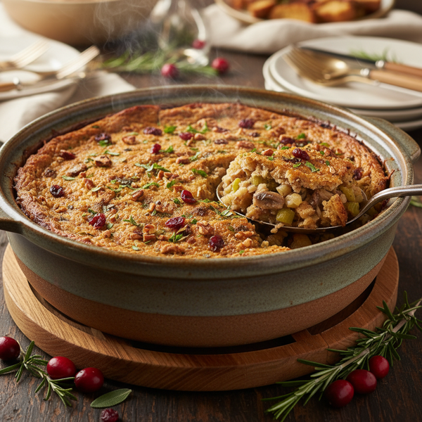Savory Slow-Cooker Holiday Dressing recipe