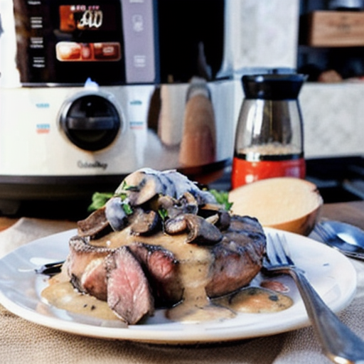 Savory Slow-Cooker Steak with Creamy Mushroom Gravy recipe
