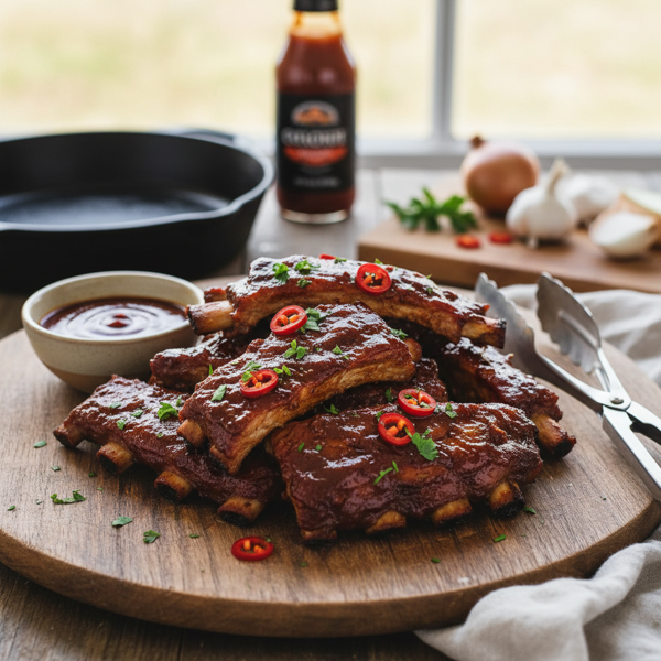 Savory Slow Cooker BBQ Country-Style Ribs recipe