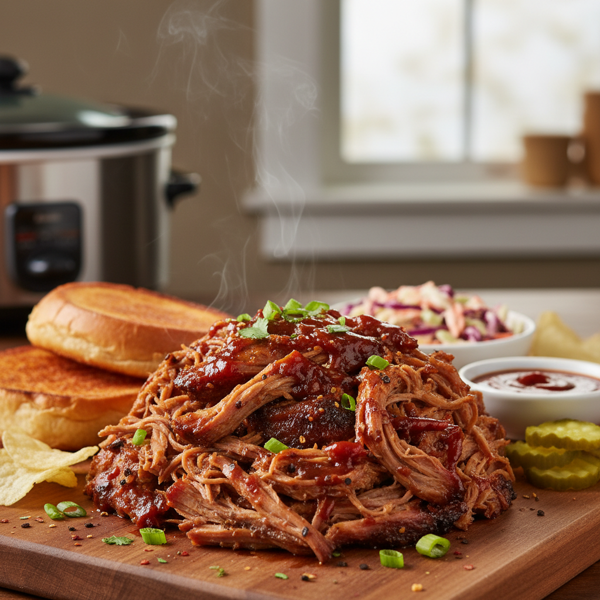 Savory Slow Cooker BBQ Pulled Pork recipe