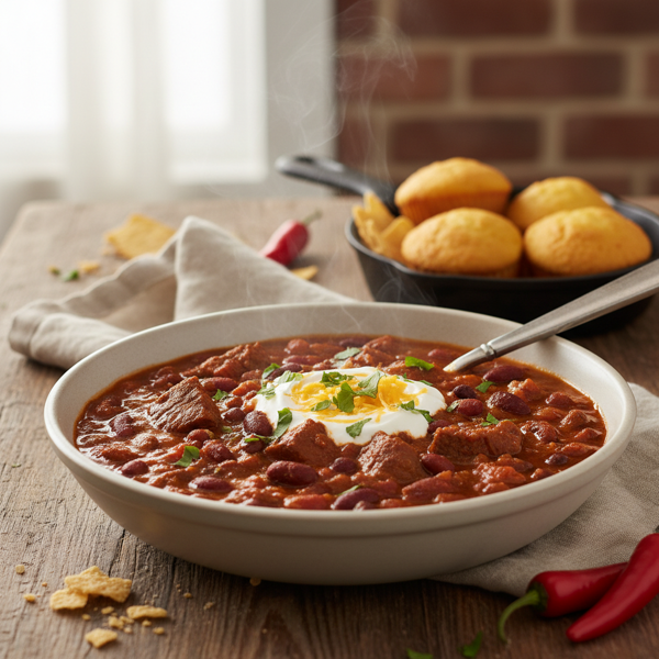Savory Slow Cooker Beef Chili Delight recipe