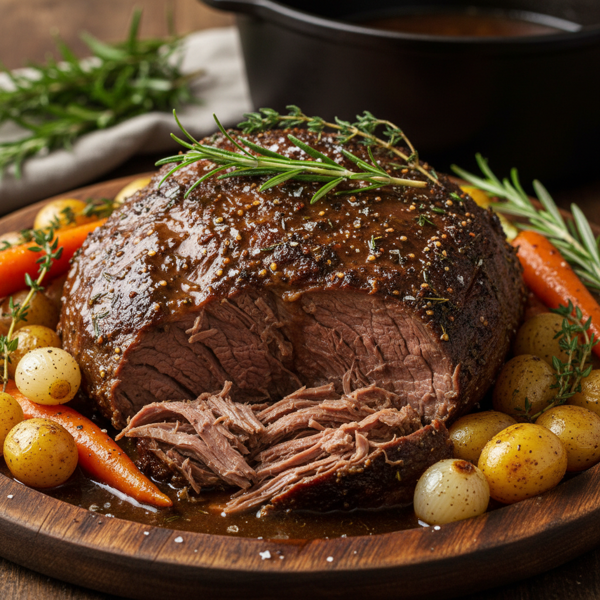 Savory Slow Cooker Beef Chuck Roast recipe