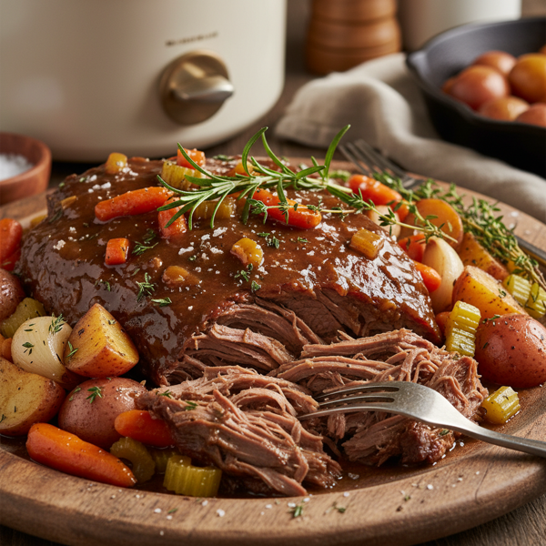 Savory Slow Cooker Beef Roast recipe