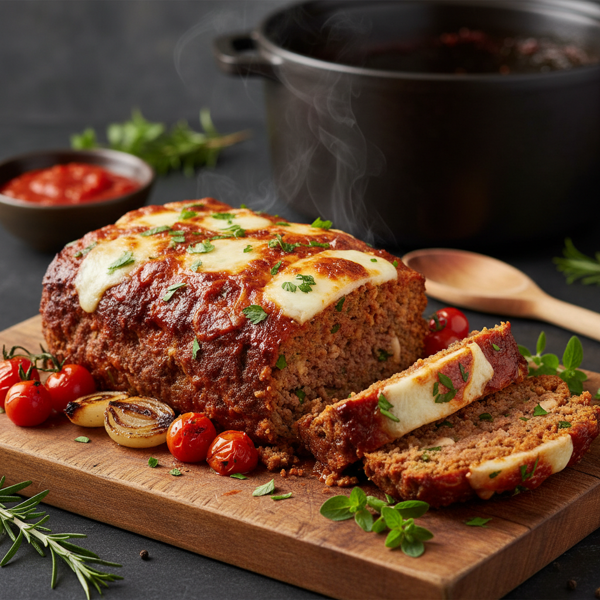 Savory Slow Cooker Italian Meatloaf recipe