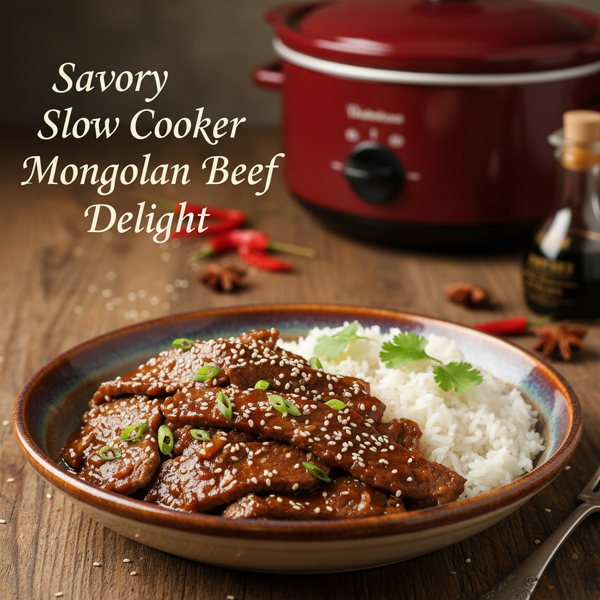 Savory Slow Cooker Mongolian Beef Delight recipe