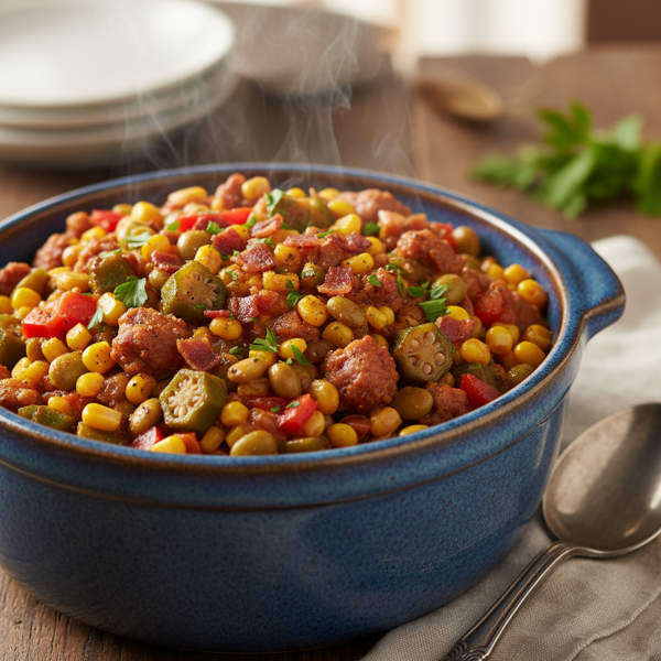 Savory Slow Cooker Succotash Medley recipe