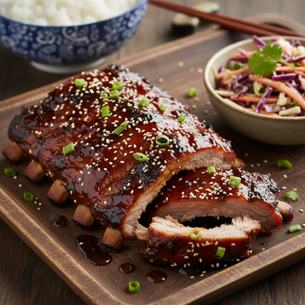 Savory Slow Cooker Teriyaki Ribs recipe