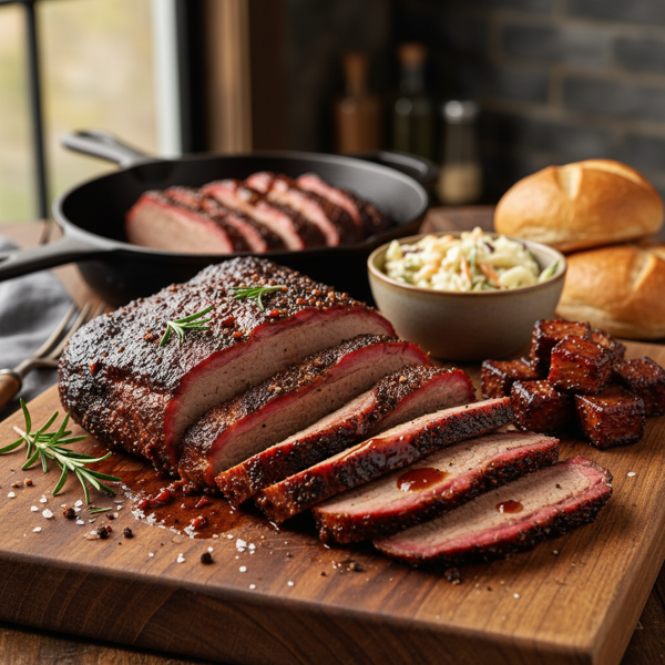 Savory Smoked Barbecue Brisket recipe