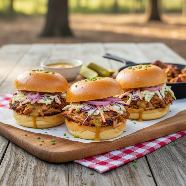 Savory South Carolina BBQ Pulled Pork Sliders recipe