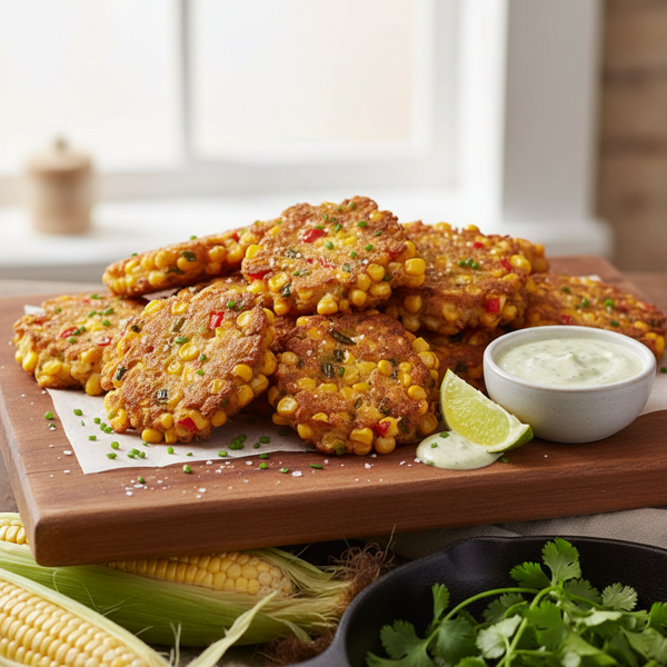 Savory Southern-Style Corn Fritters recipe