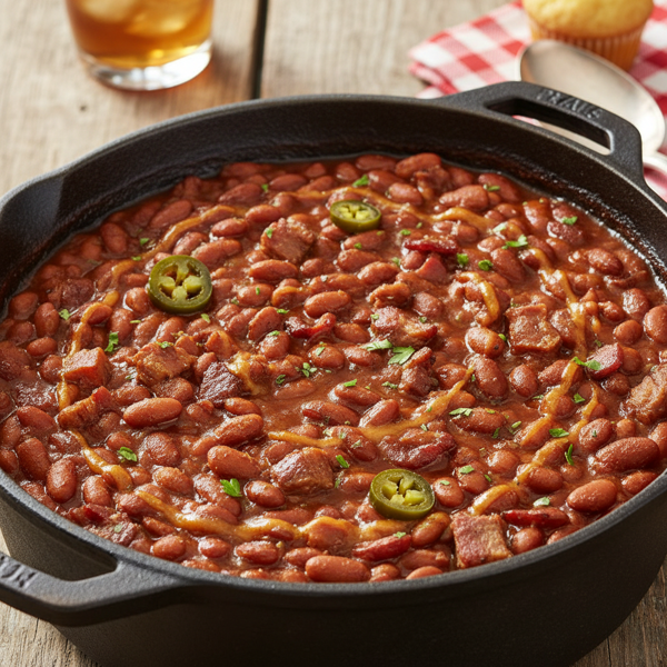 Savory Southern Baked Beans recipe