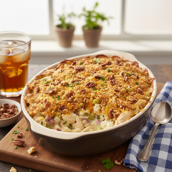 Savory Southern Chicken Salad Casserole recipe