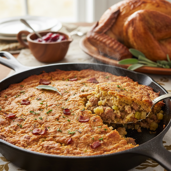 Savory Southern Cornbread Stuffing recipe